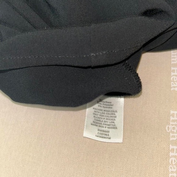 Halogen black tie neck long sleeve top - Picture 5 of 7